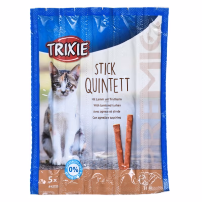 Kassimaius TRIXIE Premio Sticks lambalihaga ja kalkuniga, 5 × 5 g