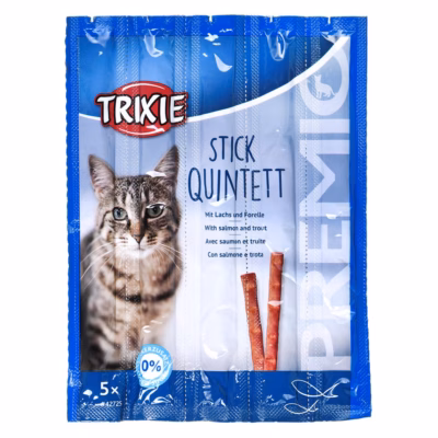 Kassimaitsepulgad TRIXIE Premio Sticks, lõhe ja forell, 5 × 5 g