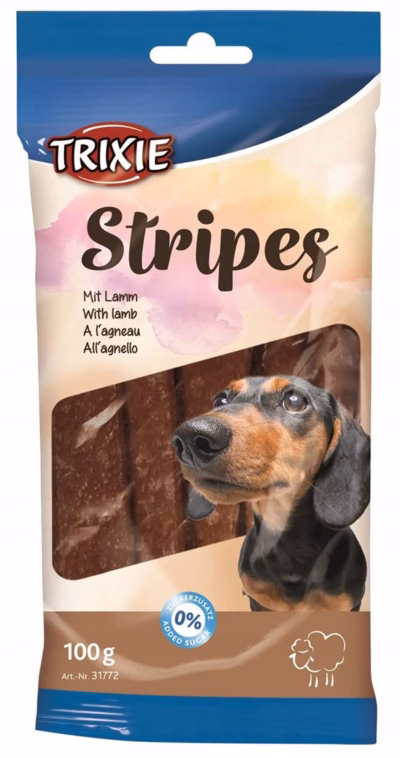 Koera maius TRIXIE Stripes lambaga, 100 g