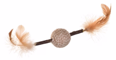 Kassi mänguasi TRIXIE Matatabi Feather Game, 20 cm, kõrinaga