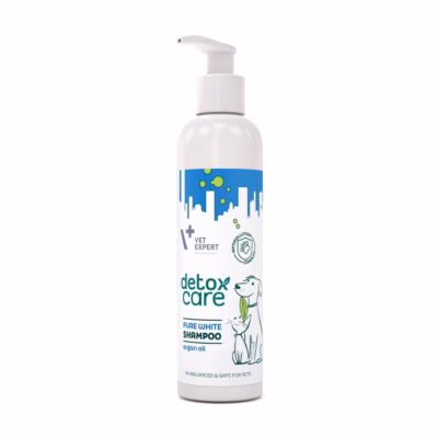 Valget karva koerte ja kasside šampoon VetExpert Detox Care Pure Valge, 250 ml