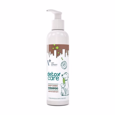 Koera ja kassi šampoon VetExpert Detox Care Deep Dark, tumedale karvale, 250 ml