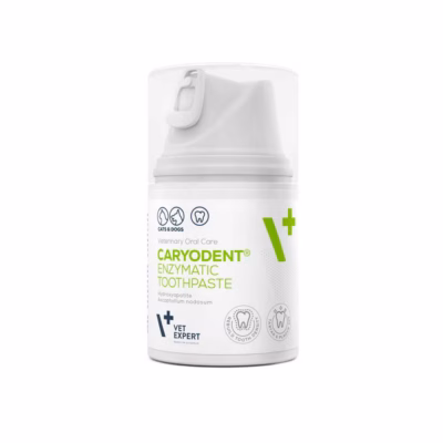 Hambakivi teket vähendav ensümaatiline hammastepasta koertele ja kassidele VetExpert Caryodent, 50 ml