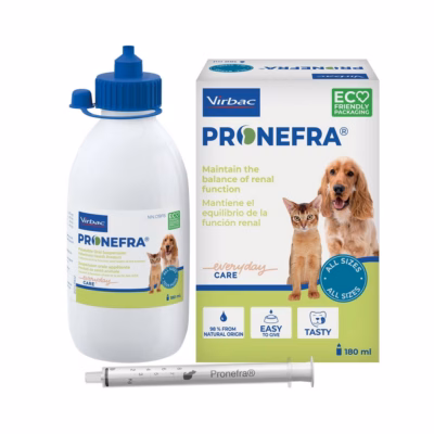 Neerutalitluse toidulisand koertele ja kassidele Virbac Pronefra Kidney Support, 180 ml
