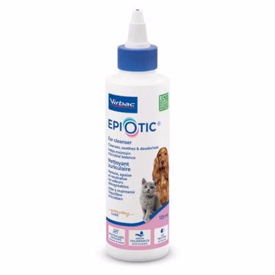 Kõrvapuhastusvedelik Virbac EpiOtic koertele ja kassidele, 125 ml