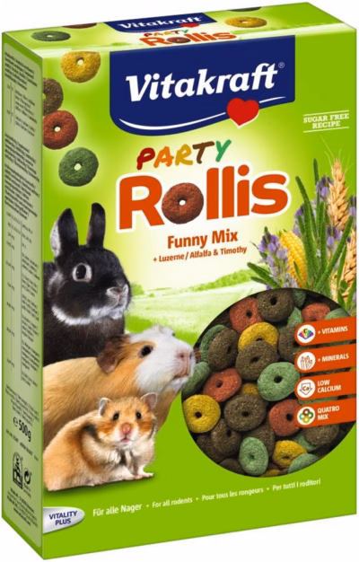 Näriliste ja küülikute maius Vitakraft Party Rollis Funny Mix, 500 g