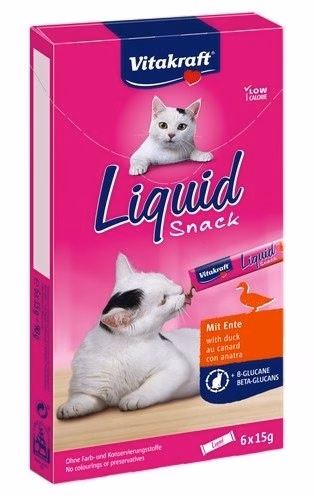 Kassimaius Vitakraft Liquid Snack, pardiga ja kanaga, pasta täiskasvanud kassile