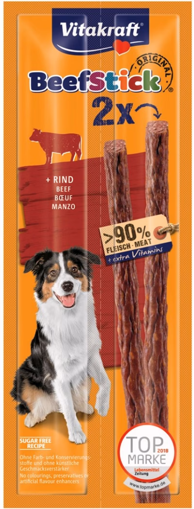 Koeramaius Vitakraft Beef Stick Beef, 2 × 12 g