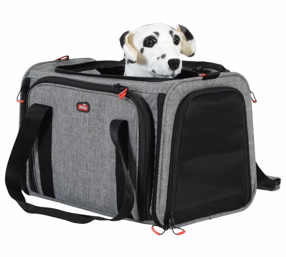 Lemmiklooma transpordikott ZOLUX Nomad M, laiendatav, 44 × 28 × 28 cm, must/hall - 13