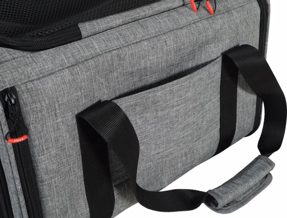 Lemmiklooma transpordikott ZOLUX Nomad M, laiendatav, 44 × 28 × 28 cm, must/hall - 28