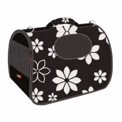 Lemmiklooma kandekott ZOLUX Nomad Flower S, 36 × 21 × 23,5 cm, must