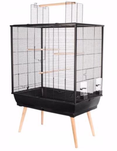 Linnupuur ZOLUX Neo Jili H80, must, 78 × 48 × 112 cm, 2 sahtlit