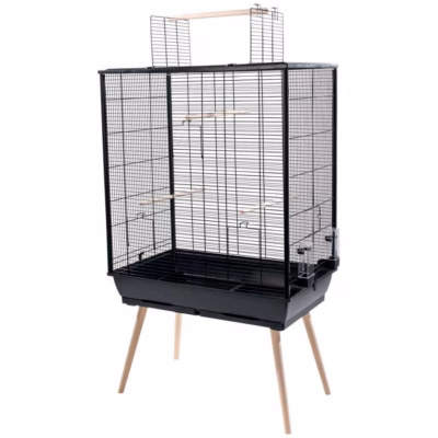 Linnupuur ZOLUX Neo JILI XL, must, 81 × 48 × 93 cm (kõrgus jalgadega 132 cm)