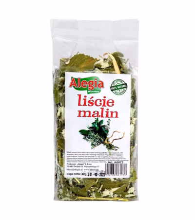 Näriliste ja küülikute maius ALEGIA vaarikalehed, 40 g