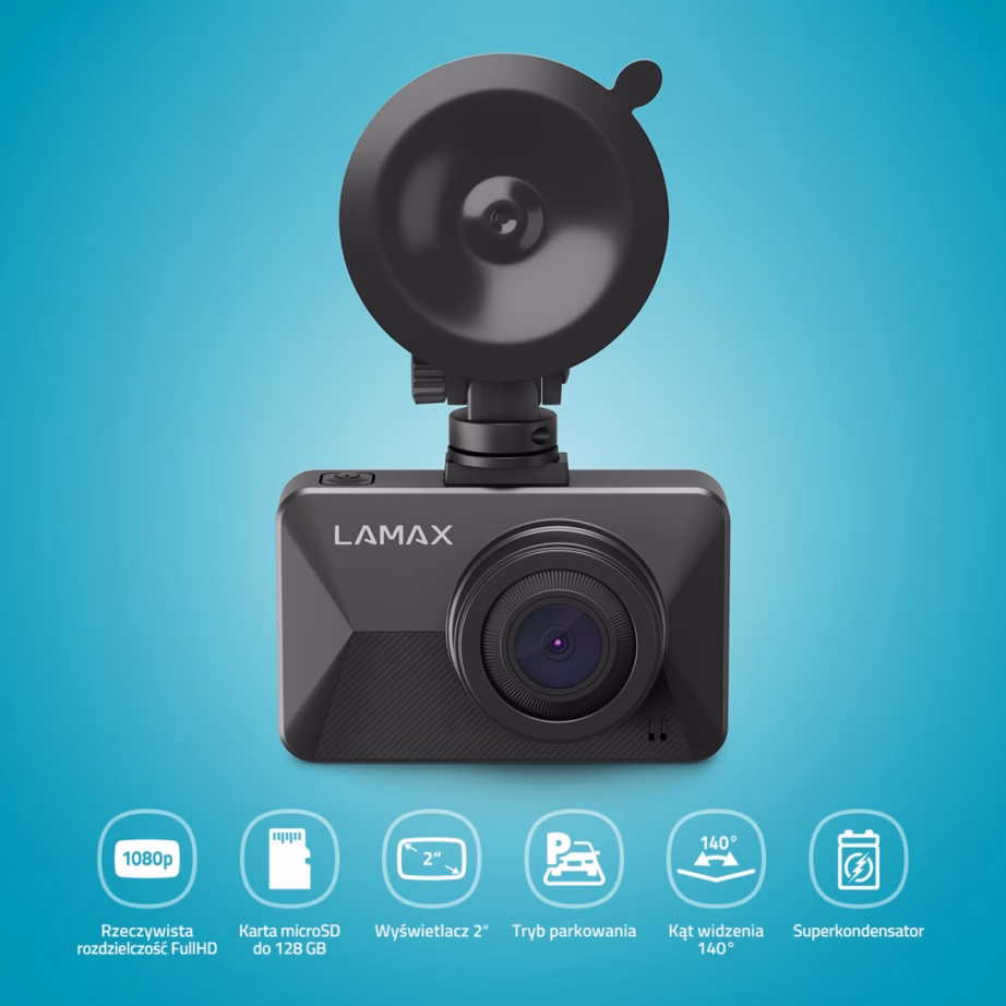 Pardakaamera LAMAX T3, Full HD 1920 × 1080, 140°, 2″ LCD, parkimisrežiim - 5