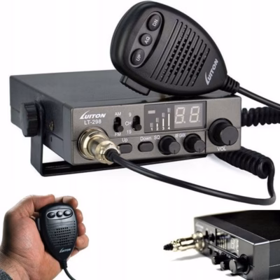 CB-raadio Luiton LT-298 ASQ, AM/FM, sigaretisüütaja pistik, must