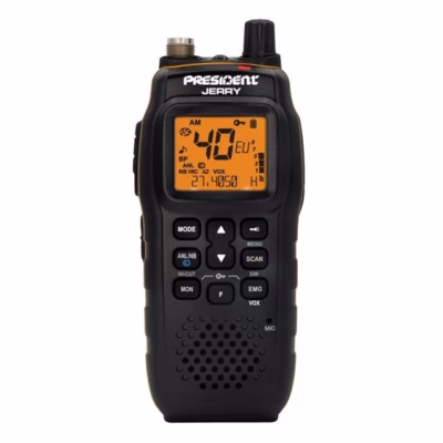 Kaaskantav CB-raadio President Jerry ASC, 40 kanalit AM/FM, 4 W, must