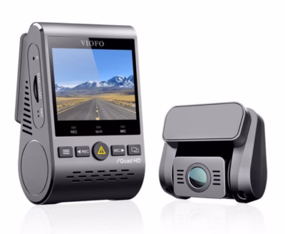 Kahe kaameraga pardakaamera VIOFO A129-G Plus Duo, Wi‑Fi ja GPS, must
