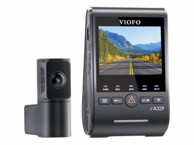 Pardakaamera VIOFO A329S 2CH GPS, 3840 × 2160, Wi‑Fi, 2,4" ekraan