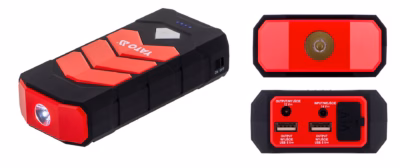 Käivitusabi ja akupank YATO YT-83081, 9000 mAh, 400 A, 2× USB, taskulamp