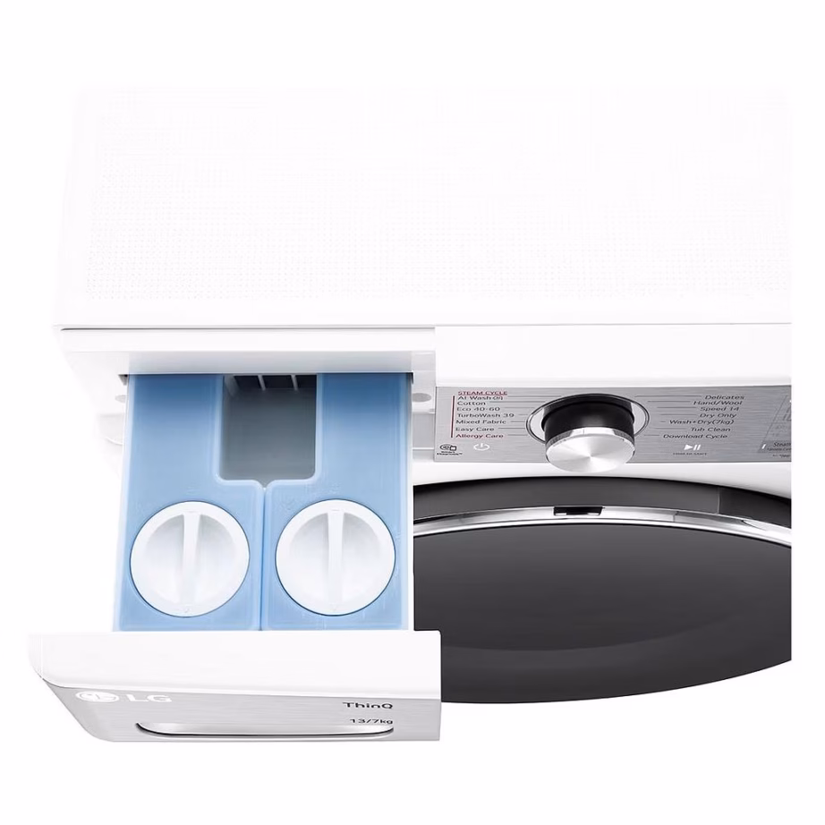 Eraldiseisev pesukuivati-pesumasin LG F4DR913P3WA, 13/7 kg, 1400 p/min, 60 cm - 3