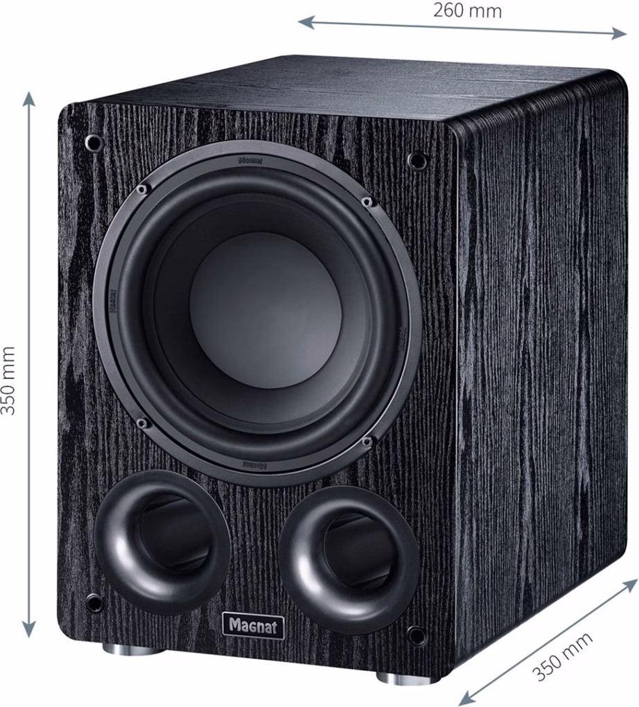 Aktiivne subwoofer Magnat Alpha RS8, 80 W RMS, must - 4
