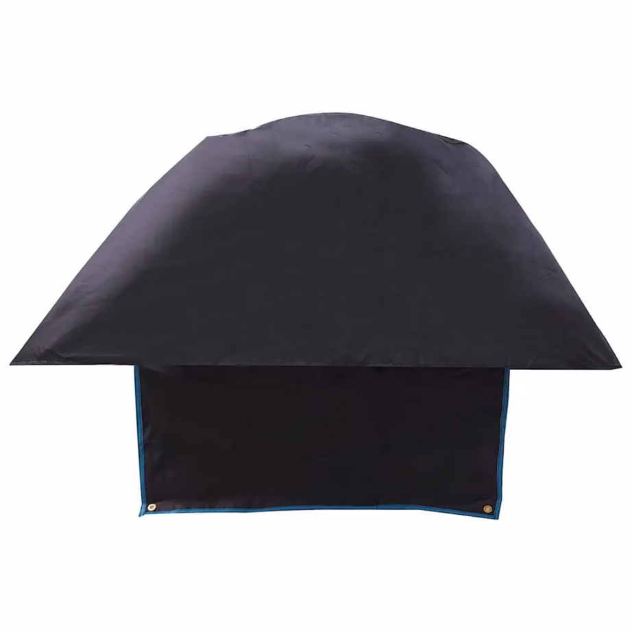 Haagissuvila ratta kaitsekate, must-sinine Oxford-kangas, 108 x 76 cm - 6