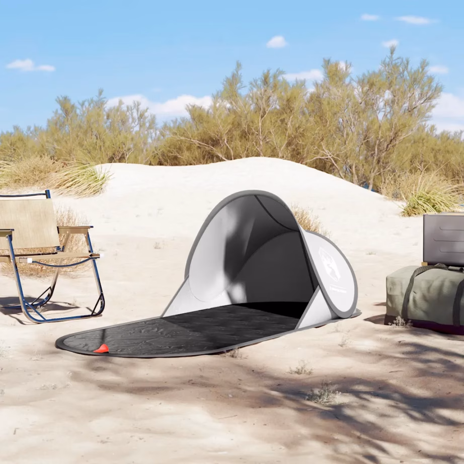 Veekindel hall pop-up rannatelk kandekotiga, 190 x 80 x 60 cm - 3