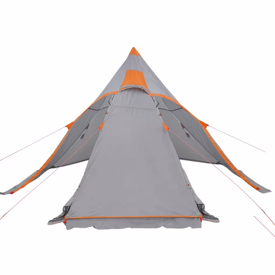 Hall veekindel tipi matkatelk 5 inimesele varikatusega, 366 x 366 x 205 cm - 6