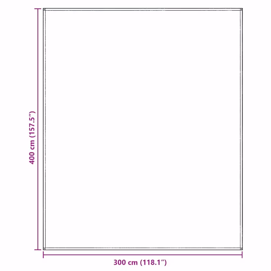Telgivaip polüetüleenist, helehall, 400 x 300 cm - 9