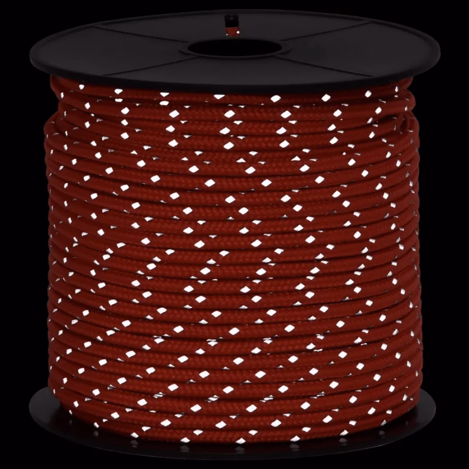 Helkuriga telginööri komplekt kinnitusaasadega, 50 m, 4 mm, punane - 3