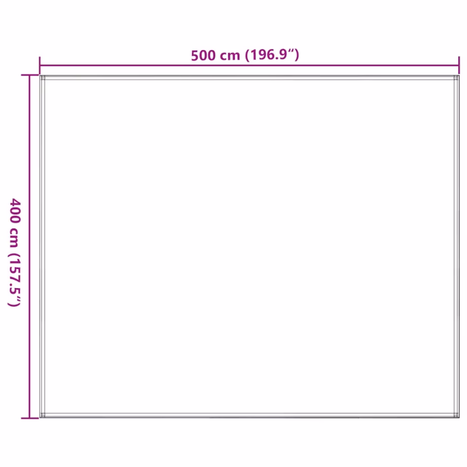 Telgivaip ilmastikukindel HDPE-st, must, 400 x 500 cm - 7