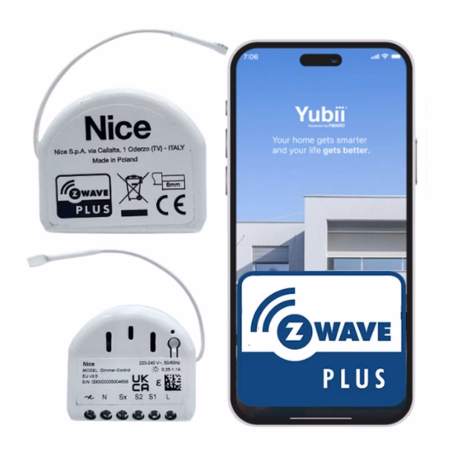 Z-Wave dimmermoodul Nice FGD-212 EU, 220–240 V, valge - 3