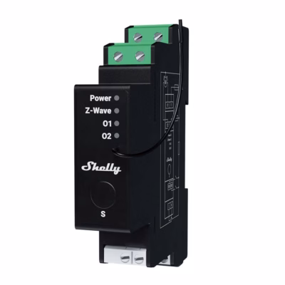 DIN-liistule nutirelee Shelly Wave Pro Shutter LR, Z-Wave, 16 A