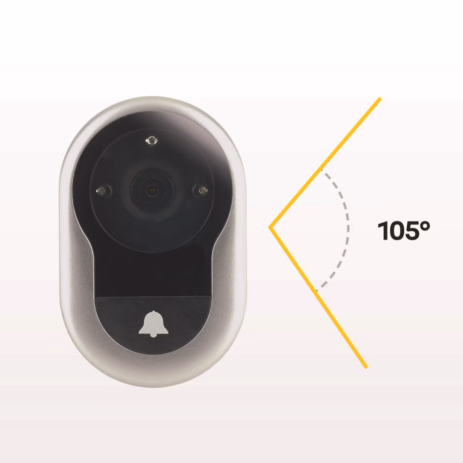 Digitaalne uksesilm Yale DDV 4500, 4-tolline ekraan, 0,3 MP, 105° - 5