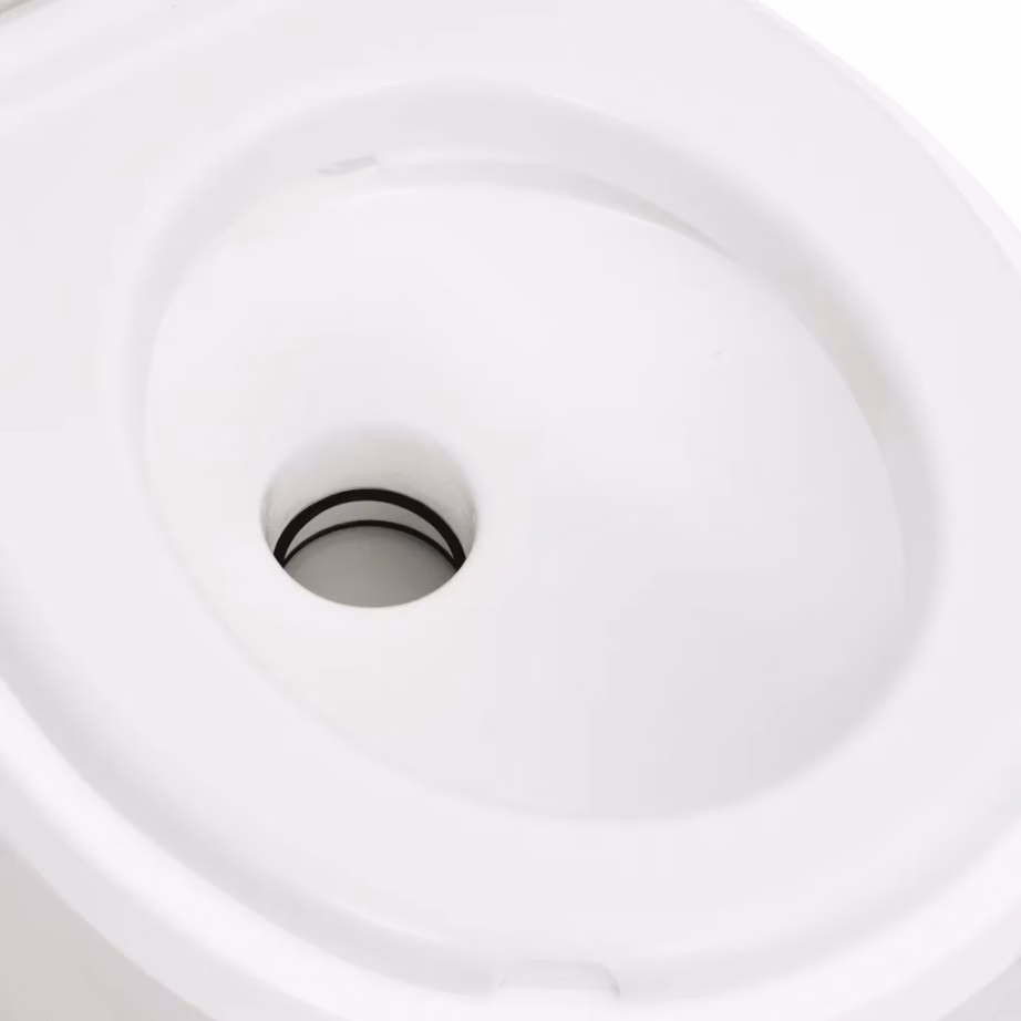 Kaasaskantav matkatualett kolbpumbaga, valge, 24+17 l, HDPE ja PP, 53,5 x 37 x 48 cm - 9