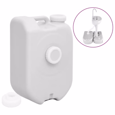 Kaasaskantav veepaak adapteriga, 24 l, hall HDPE