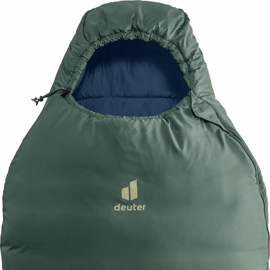 Mumia-kujuline magamiskott Deuter Orbit -5C/23F, vasak lukk, 208 × 74 × 50 cm, ivy-ink - 4