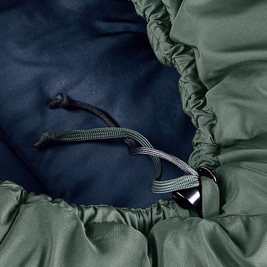 Mumia-kujuline magamiskott Deuter Orbit -5C/23F, vasak lukk, 208 × 74 × 50 cm, ivy-ink - 5