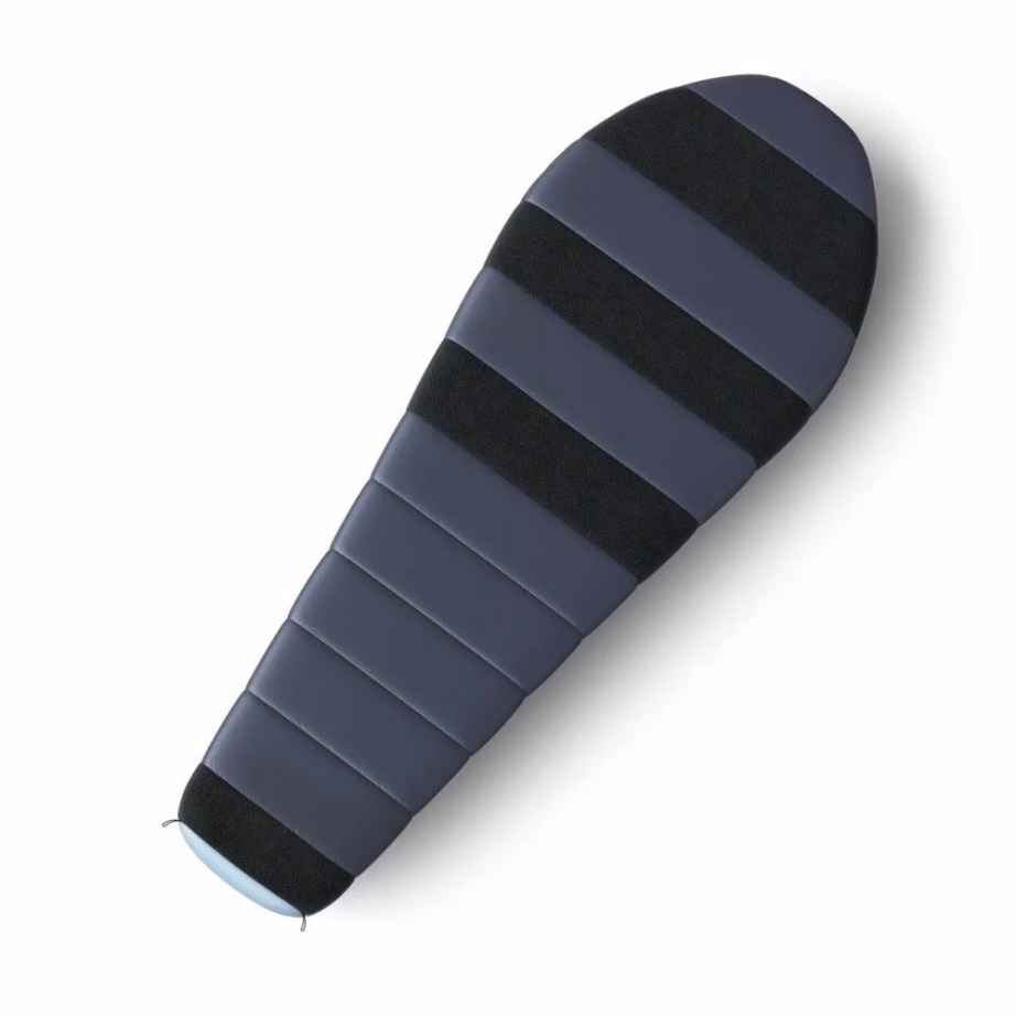 Muumiakujuline sulgmagamiskott HUSKY Drape -20 °C, 85 × 220 cm, 700 cuin, sinine - 3
