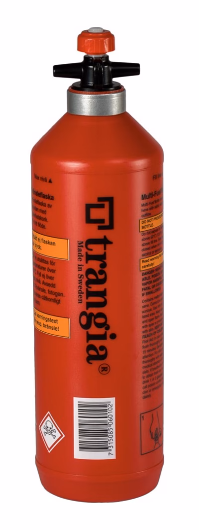 Kütusepudel Trangia Plastik Bottle 1 L, HDPE, Ø 80 mm, kõrgus 294 mm