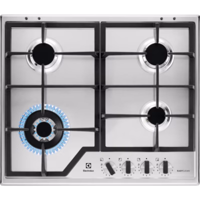 Integreeritav gaasipliidiplaat Electrolux KGS64362XX, 60 cm, roostevaba teras