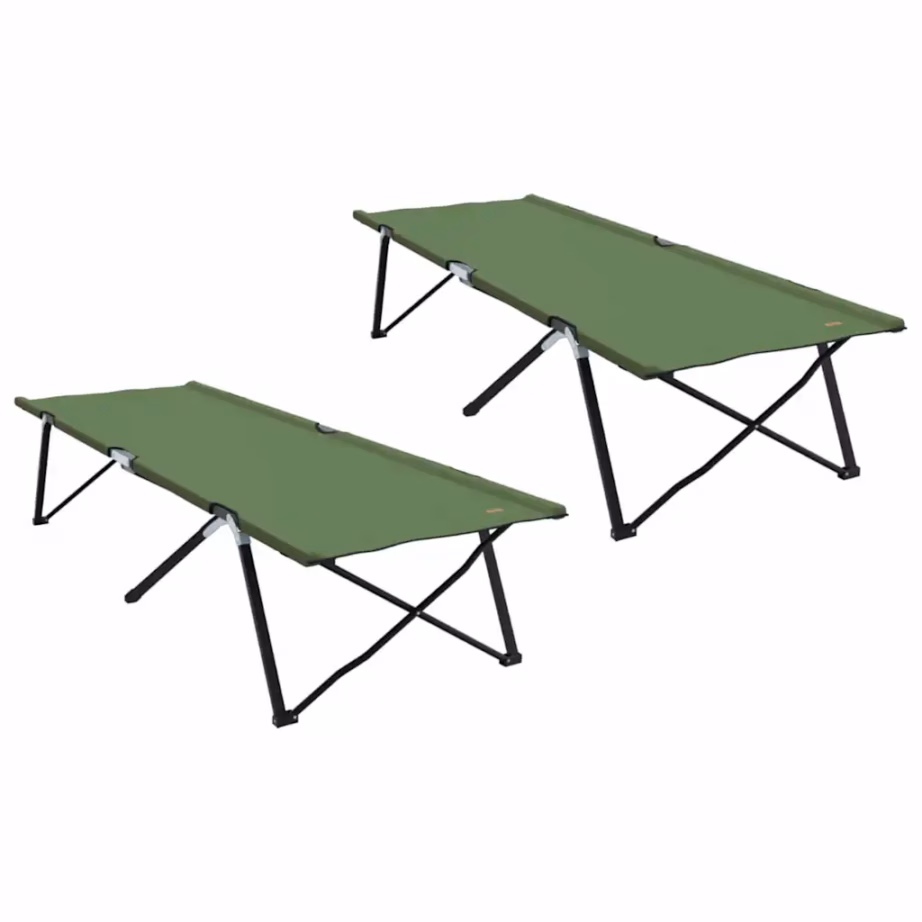 Kokkuklapitav telgvoodi komplekt, 2 tk, roheline, Oxford-kangast, 206 x 76 x 47 cm - 2