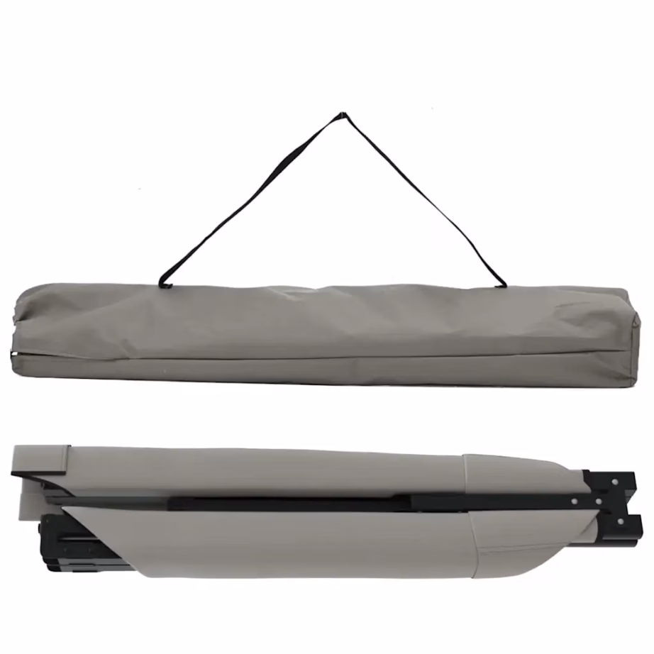 Kokkuklapitavad telgvoodid 2 tk, hall, Oxfordi kangas, 210 x 80 x 46 cm - 6