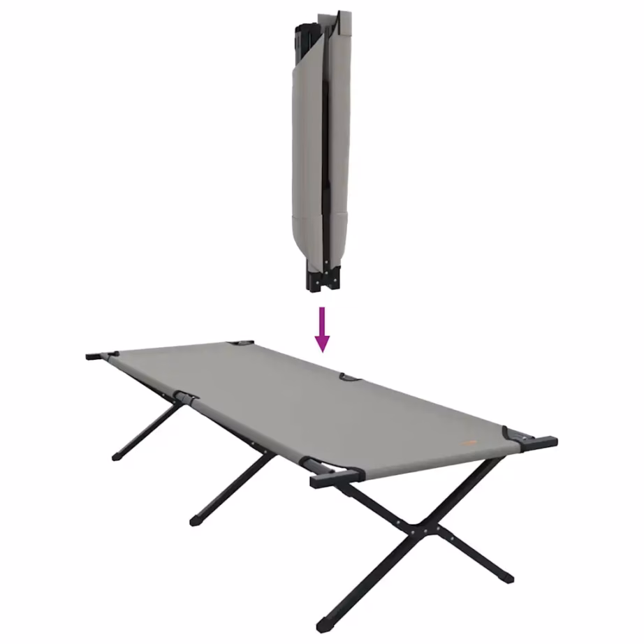 Kokkuklapitavad telgvoodid 2 tk, hall, Oxfordi kangas, 210 x 80 x 46 cm - 10