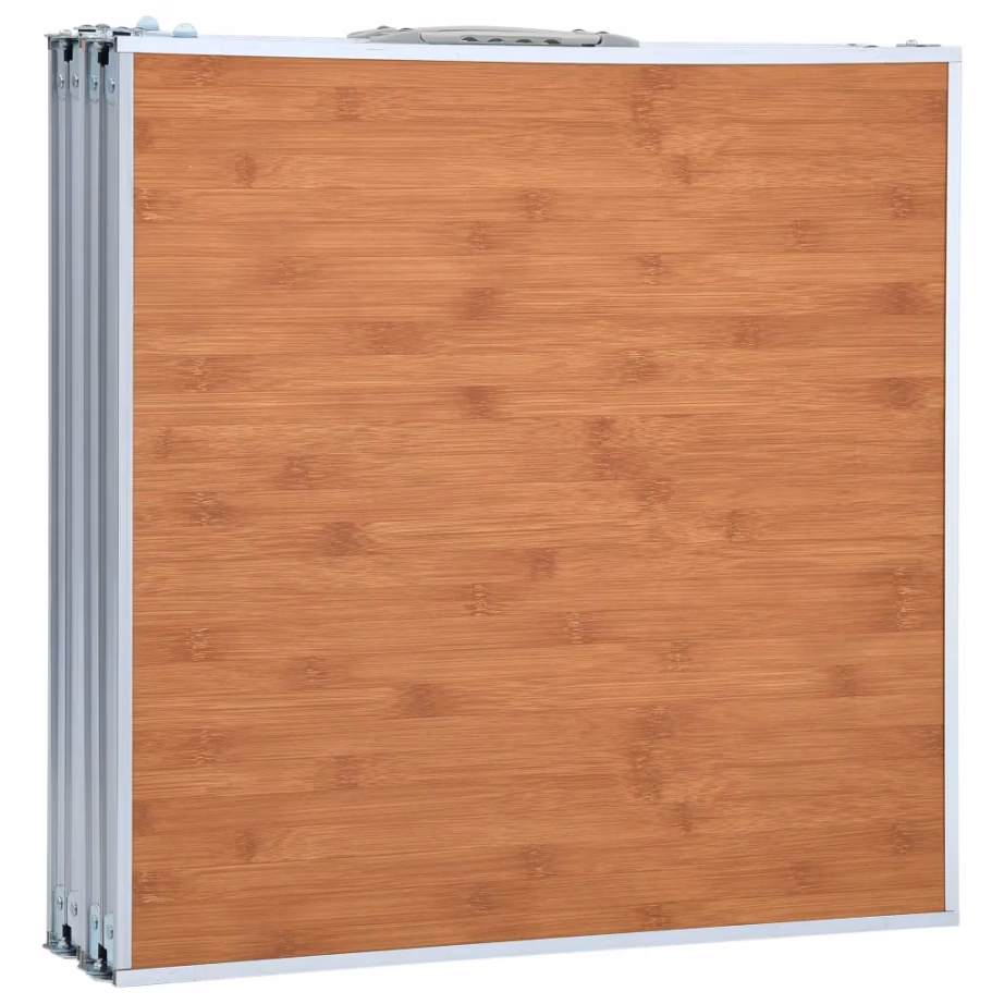 Kokkupandav matkalaud reguleeritava kõrgusega, alumiinium/MDF, 240 x 60 cm - 5