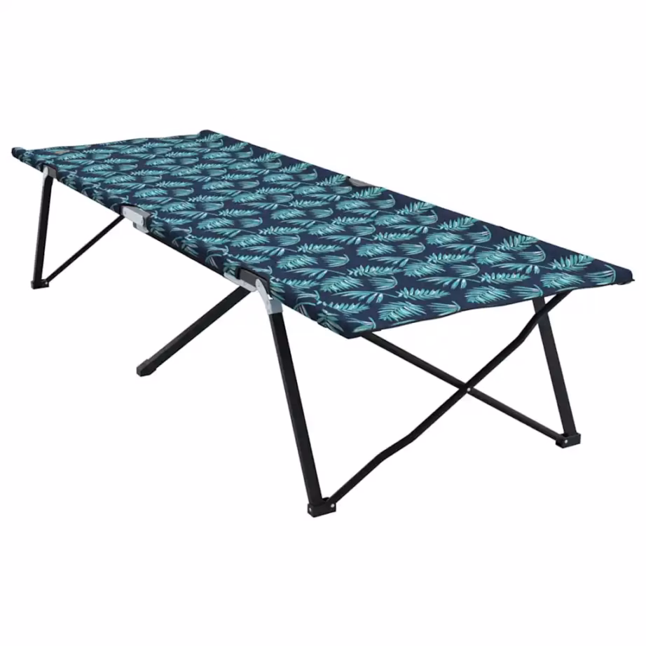 Kokkupandavad telgvoodid lehemustriga, 2 tk, metsaroheline, Oxford-kangas ja teras, 206 x 76 x 47 cm - 8
