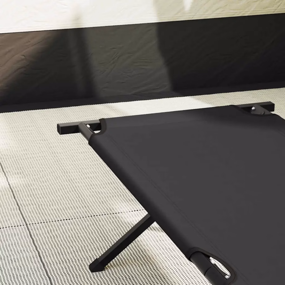 Kokkupandavad telgvoodid, 2 tk, must, 193 x 69 x 45 cm - 3