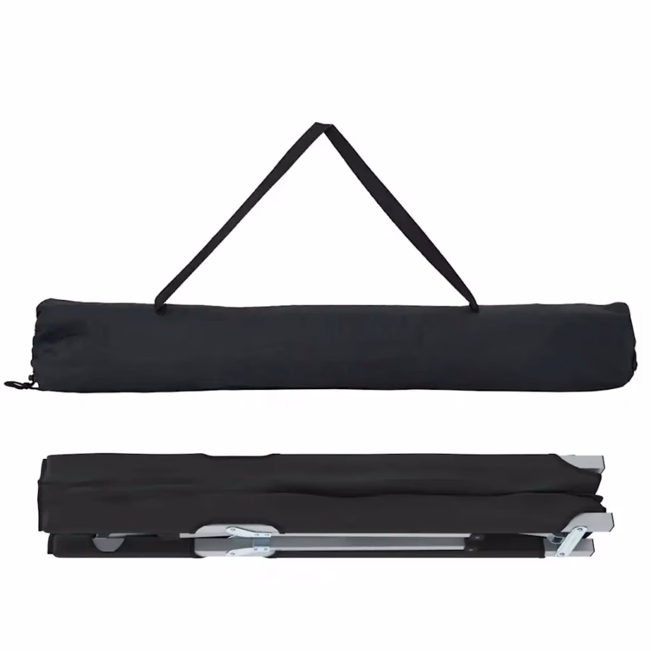 Kokkupandavad telgvoodid, 2 tk, must, 194 x 62,5 x 42,5 cm - 6