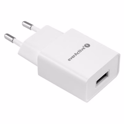 USB-laadija everActive SC-100, 1× USB, 1 A, 5 W, valge